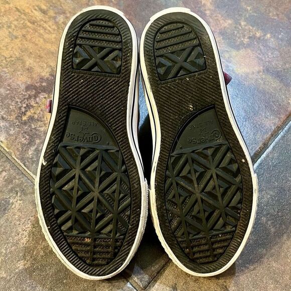 All Star Converse Girl’s Purple Chuck Taylor Zip High Tops 12.5 - Picture 10 of 13